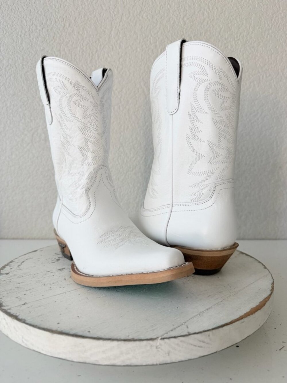 Lane Smokeshow Girls White Cowboy Boots Size 1 Western Cowgirl Kids Childrens